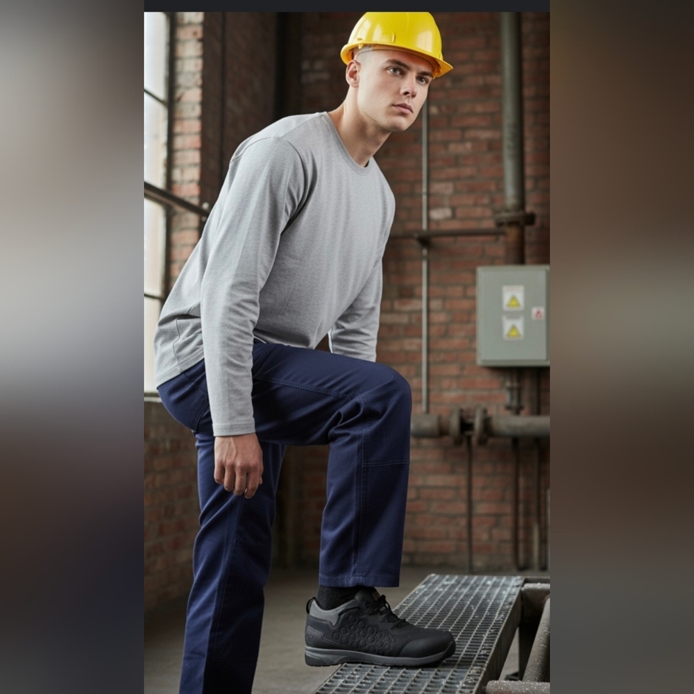 Carhartt Mens Black Idustrial  Shoes Work Shoes Steel Toe Shoes